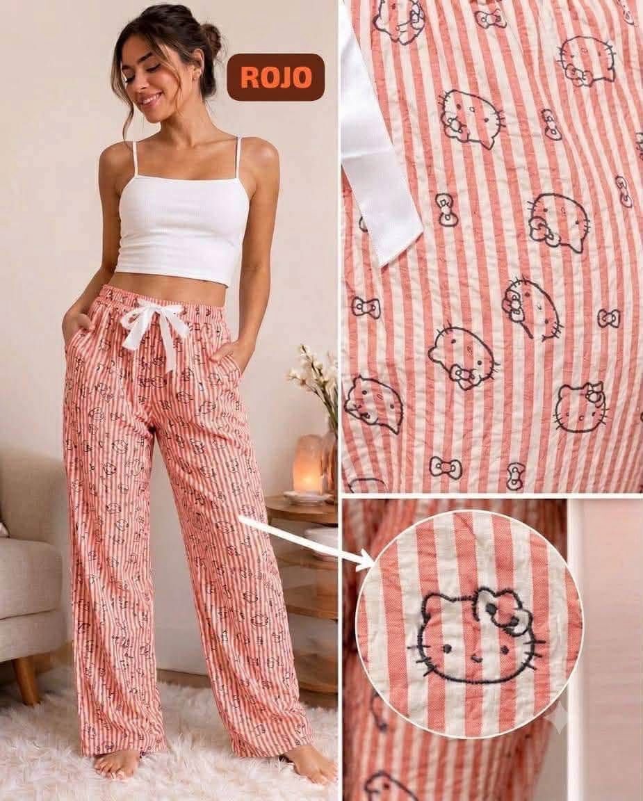 Pantalón Corte Recto Hello Kitty Paq 10pz