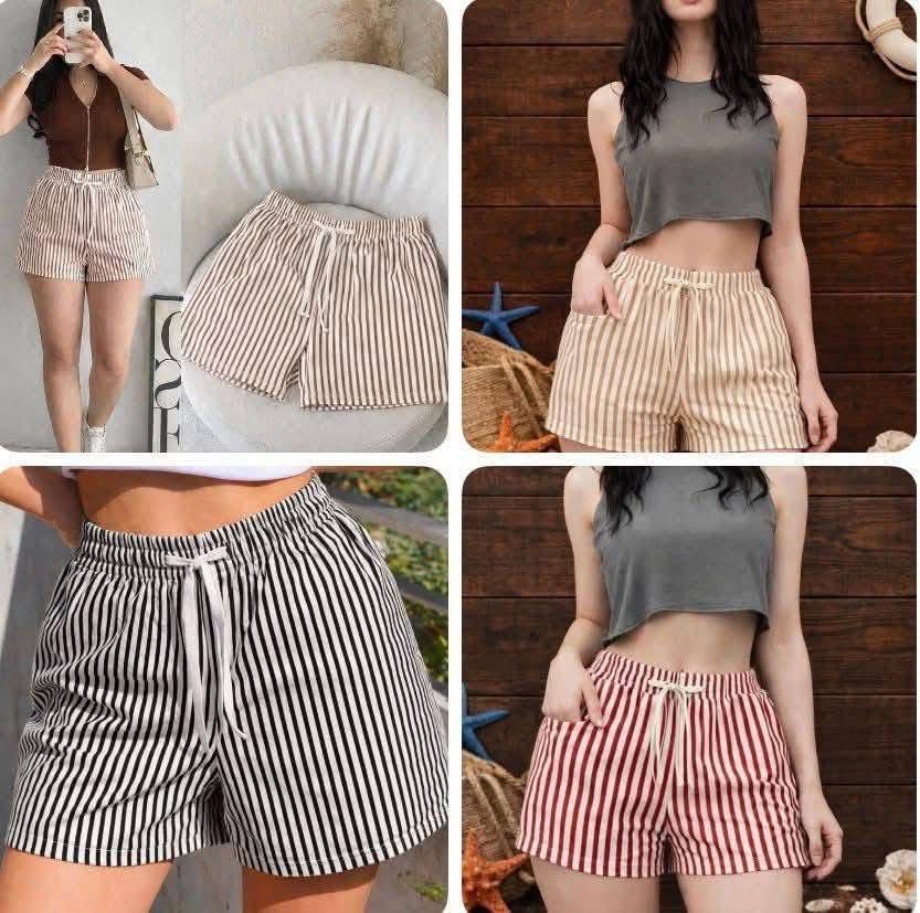 Paquete Short Rayas 10pz Colores Surtidos