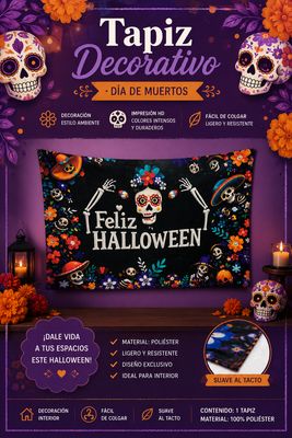 Telón Decorativo día de Muertos