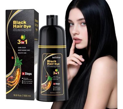 Shampoo tinte 3 en 1 Negro