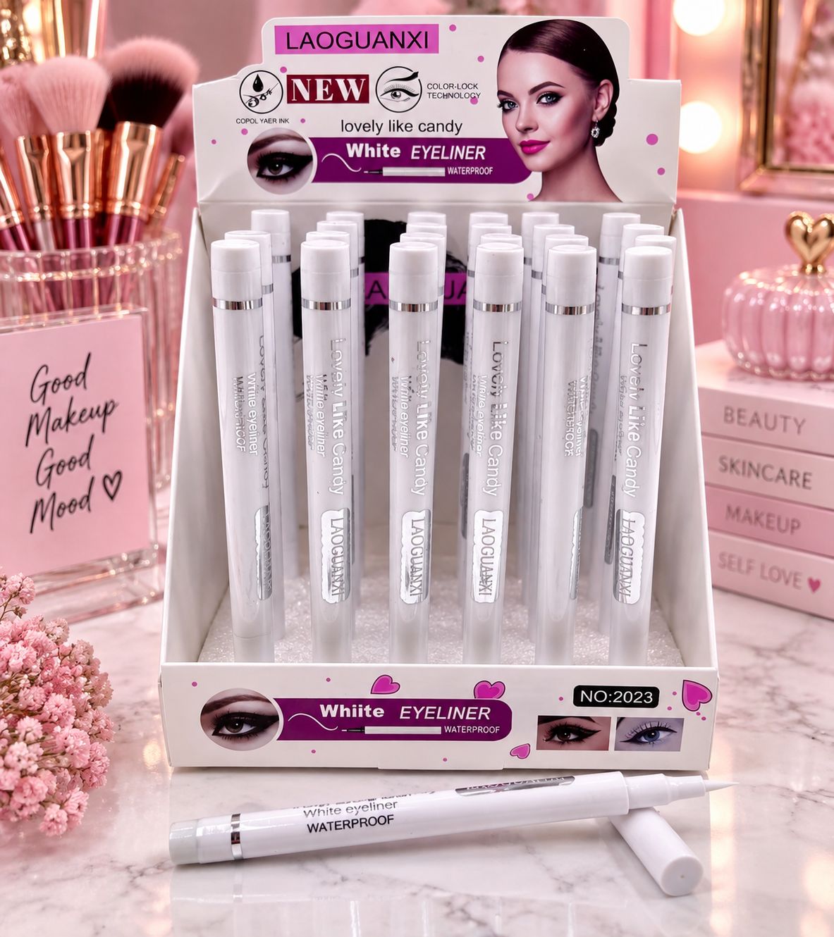 Delineador Blanco caja 24 piezas