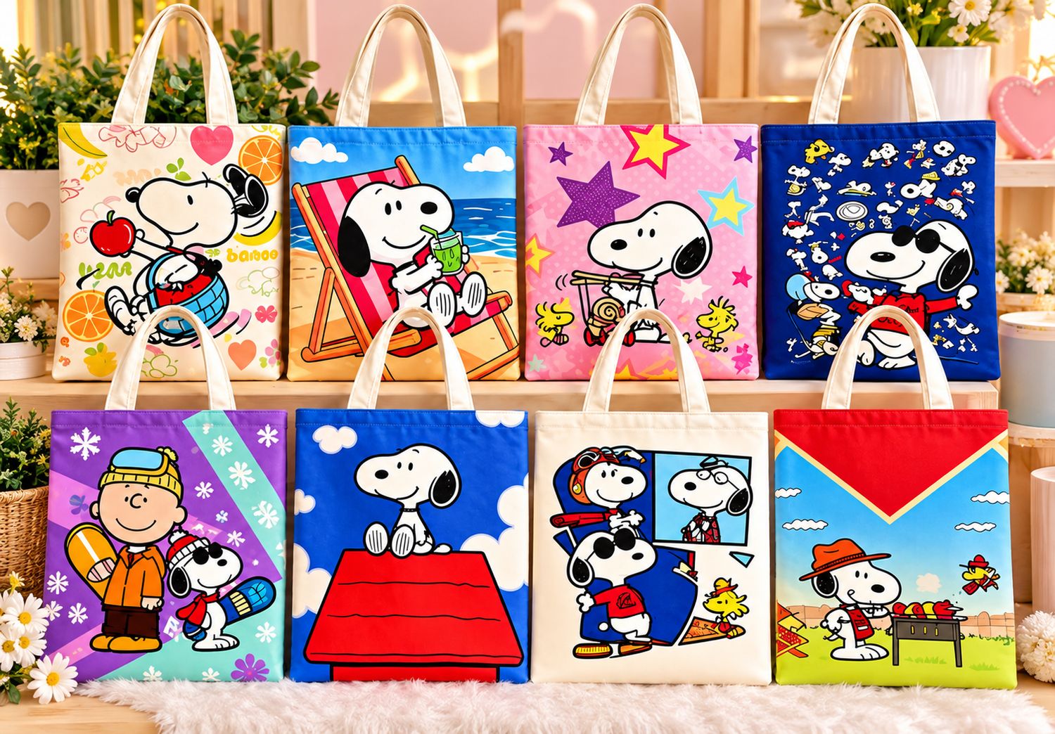 Tote Bag Snoopy 1 pieza el modelo se envía surtido al azahar