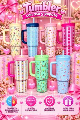 Termo Tumbler Estampado 1 pieza