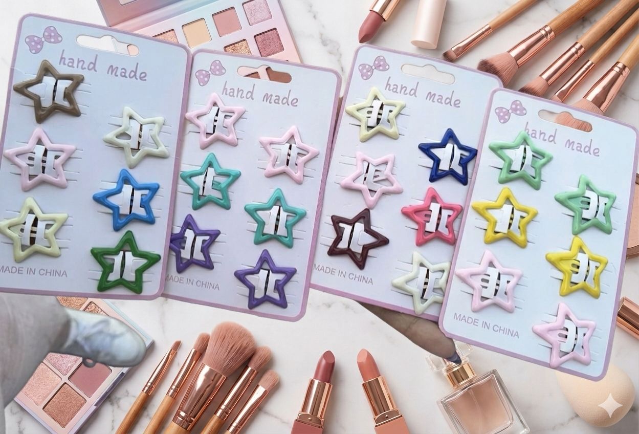 Docena pasador estrellas colores