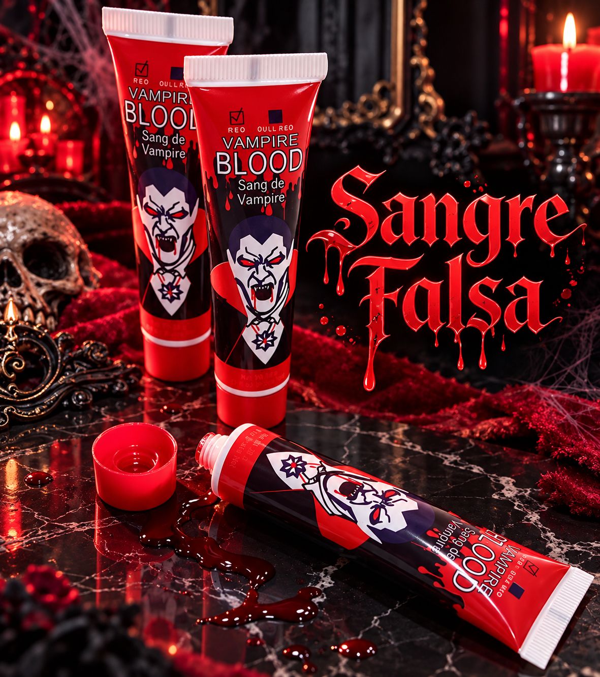 Docena Sangre falsa para Makeup
