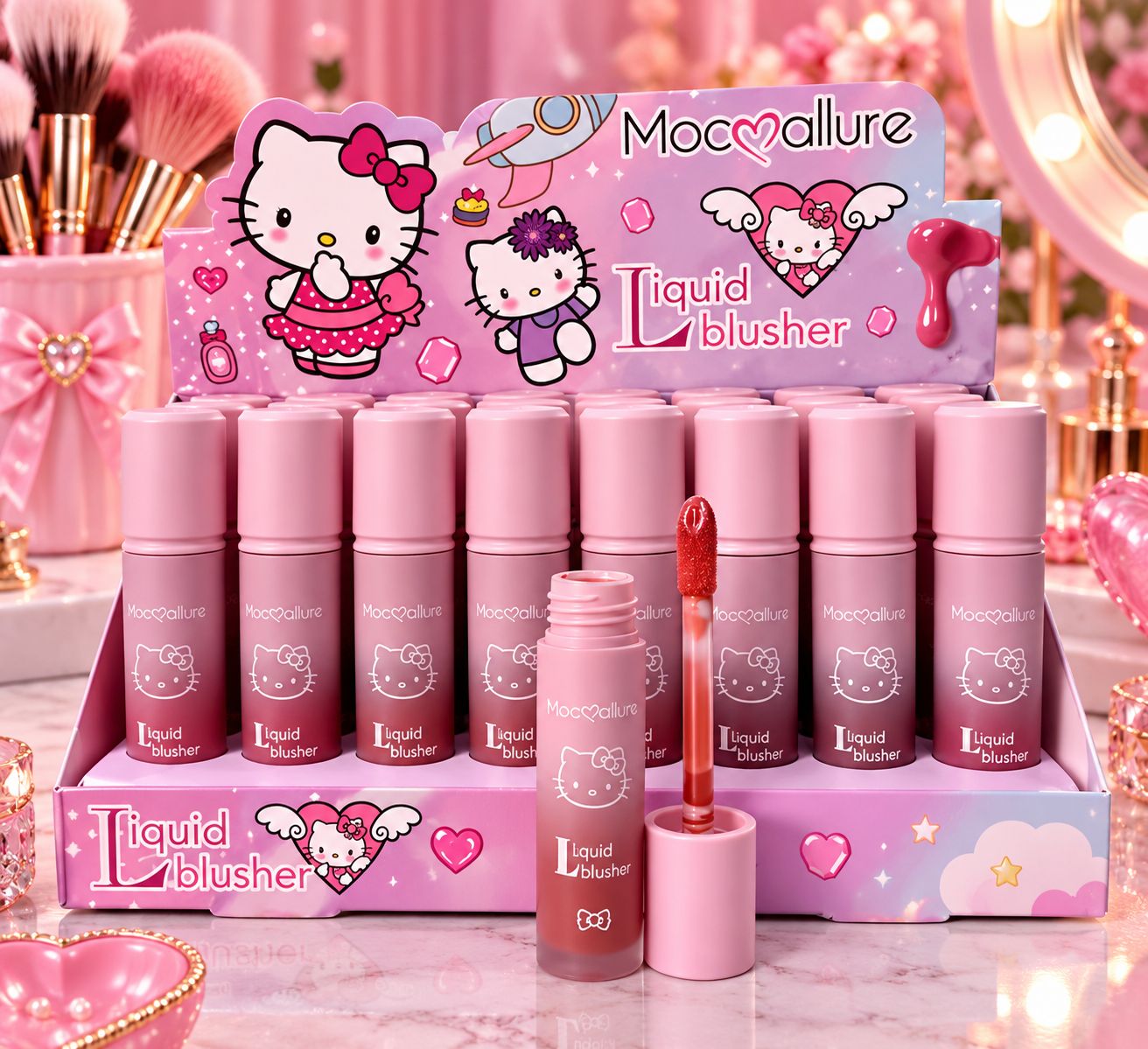 Blush Líquido Kitty caja 24pz