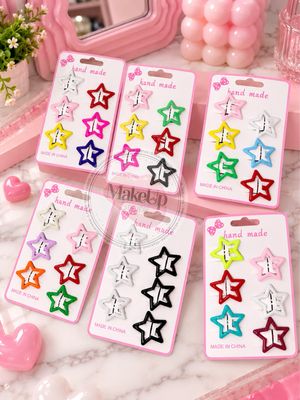 Docena pasador estrellas colores
