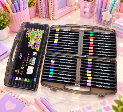 Plumón Acrílico set con 36pz
