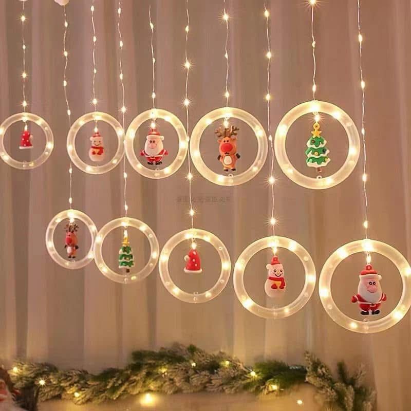 Guirnalda Led Figuras Santa Luz cálida