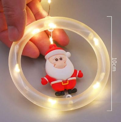 Guirnalda Led Figuras Santa Luz cálida