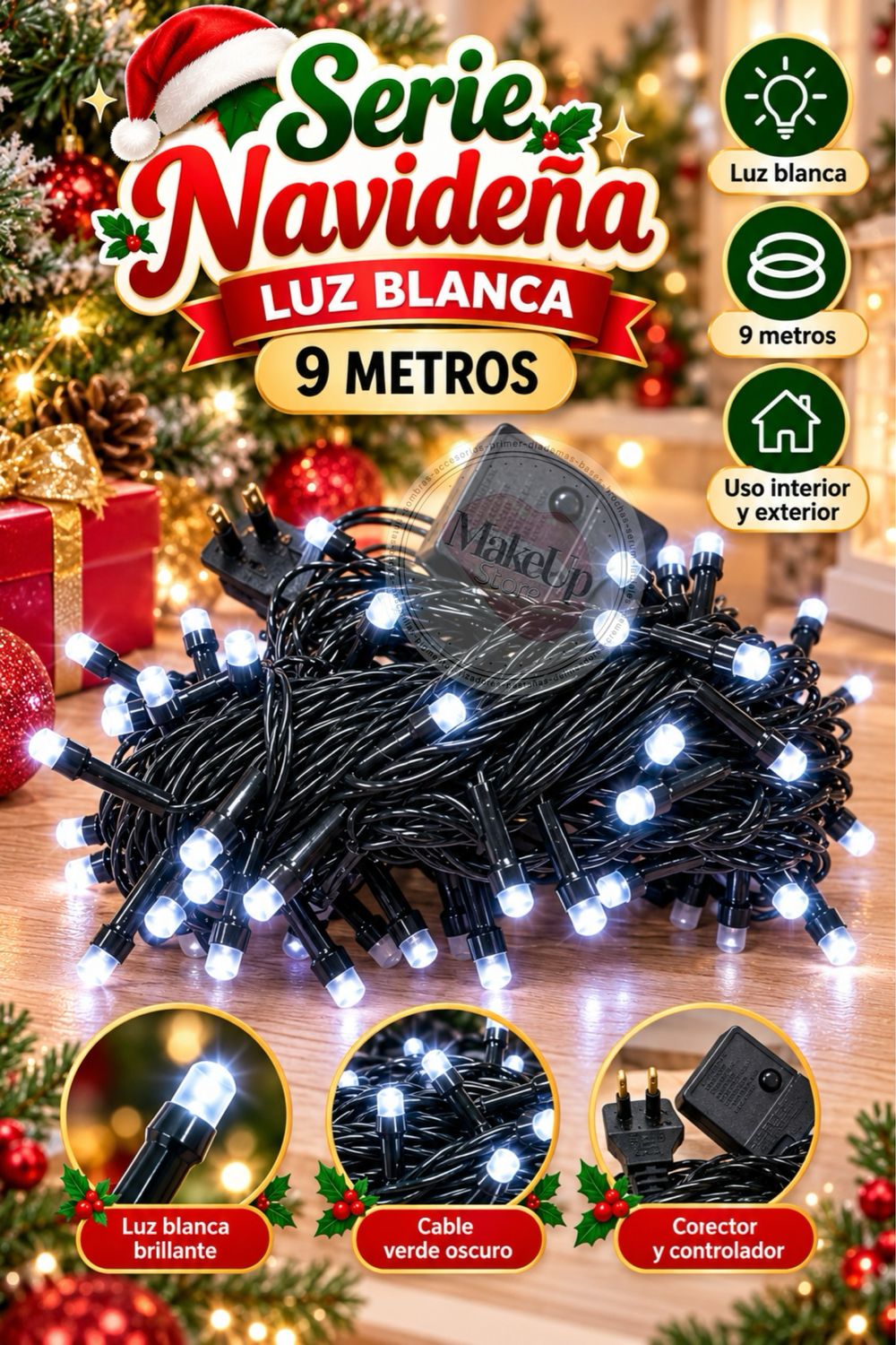 Serie led 💡 9 metros Luz Blanca