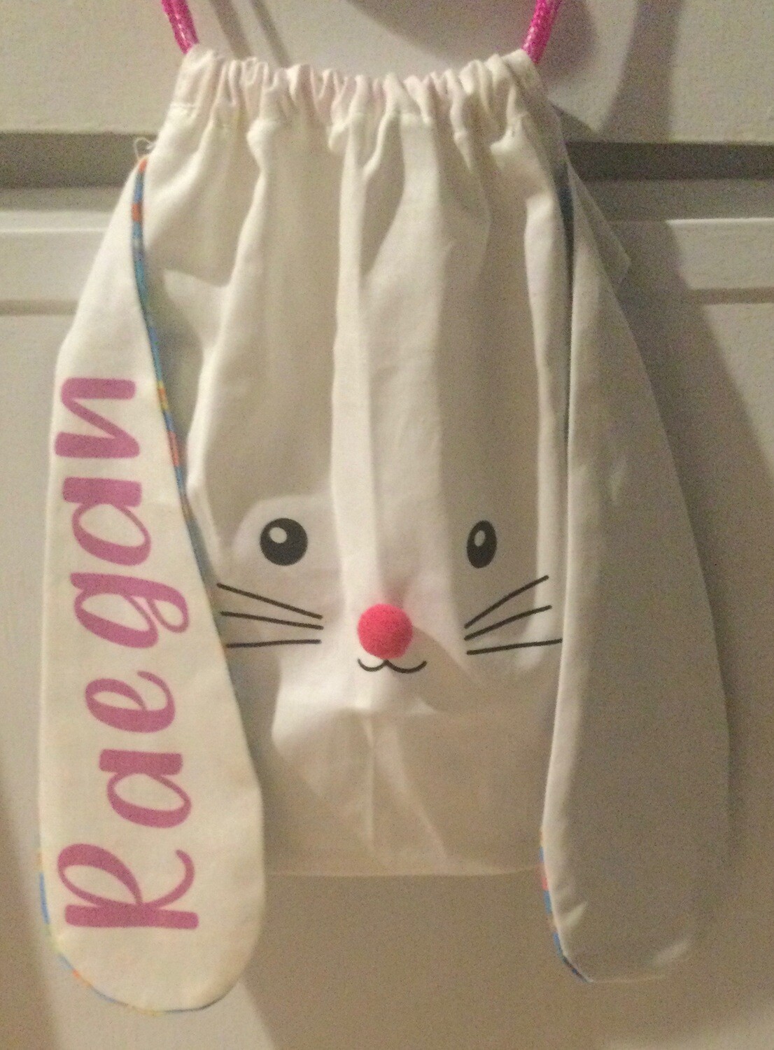 Personalized Bunny Drawstring Bag
