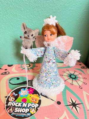 Snow Fairy with Flocked Mouse
