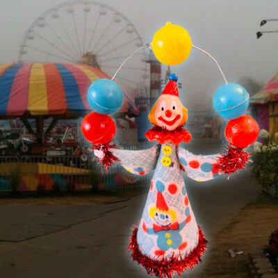 Juggling Clown Handmade Cone Doll
