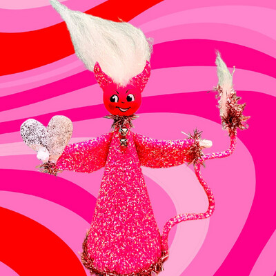 Pink Valentines Devil