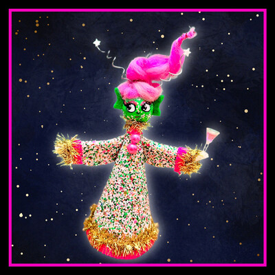 Green Sparkle Alien Cone Doll
SKU 00197