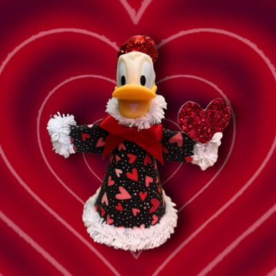 Valentines Donald Duck Cone Doll