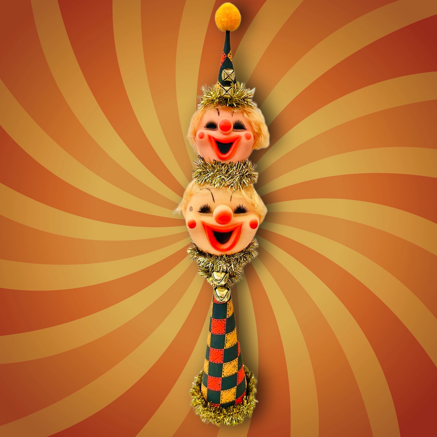 Creepy Clown Clown Art Piece OOAK