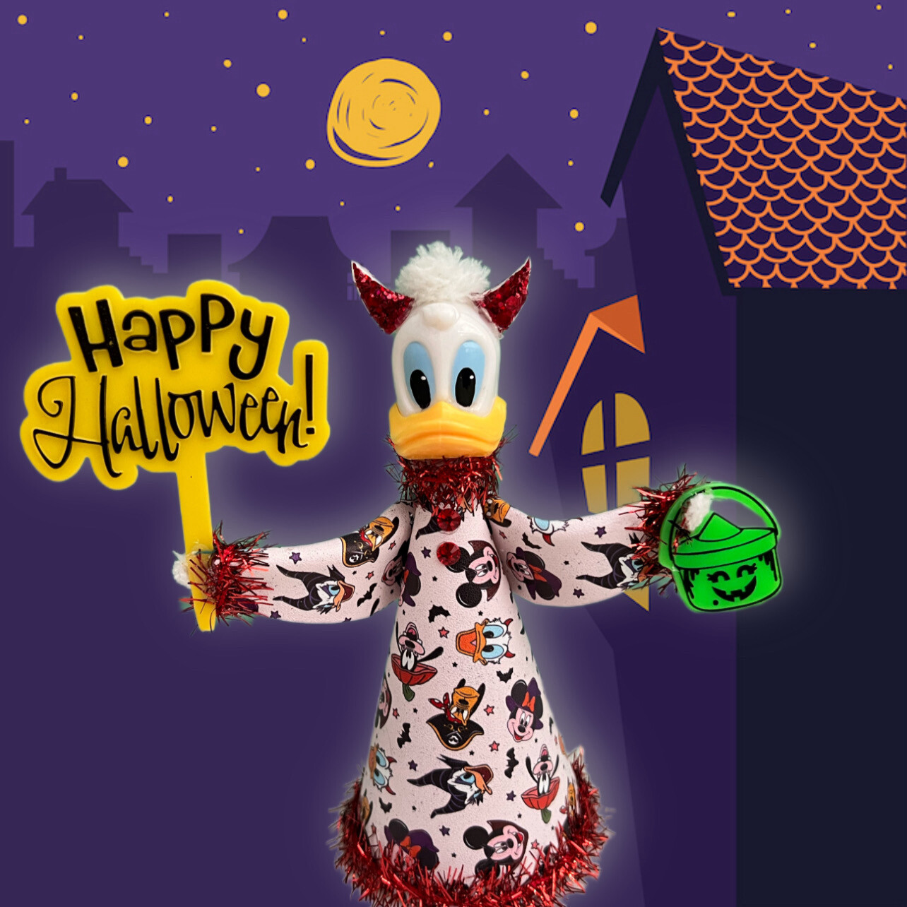 Halloween Donald Duck Art Doll