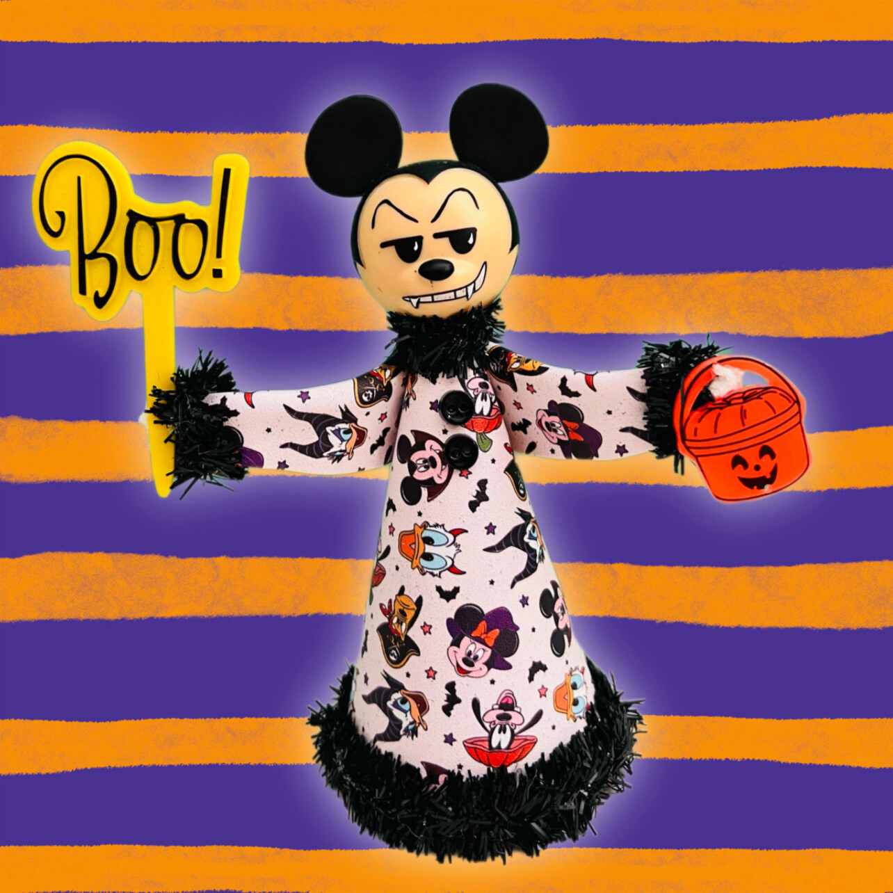Halloween Mickey Mouse Art Doll