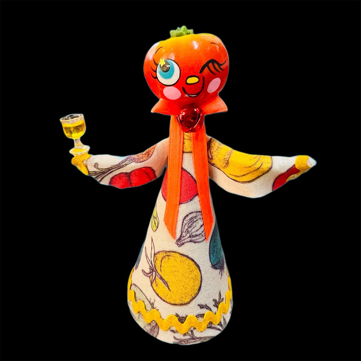 Anthropomorphic Tomato Art Doll
