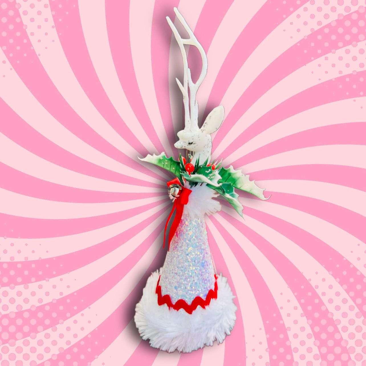 White Reindeer Art Doll