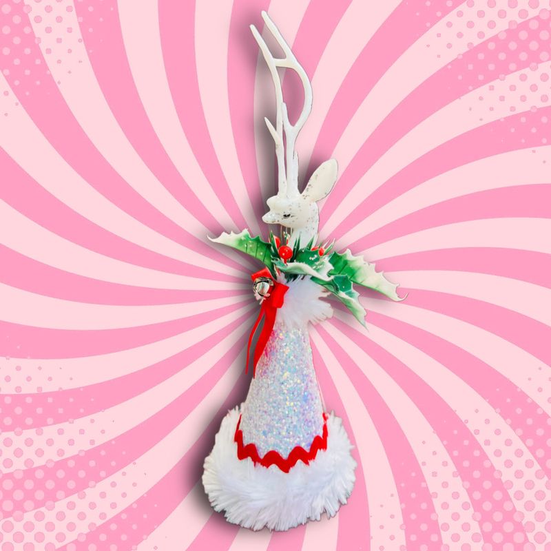 White Reindeer Art Doll