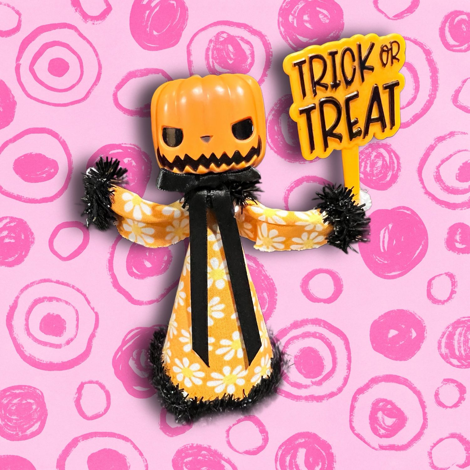 Groovy Trick or Treater Art Doll