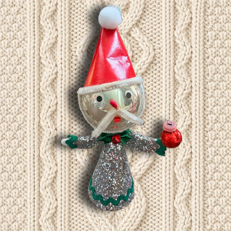 Art Doll Ornament featuring a Vintage Ornament Head