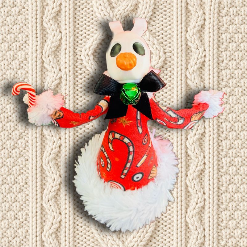 Zero Art Doll Ornament featuring a Pez  Head
