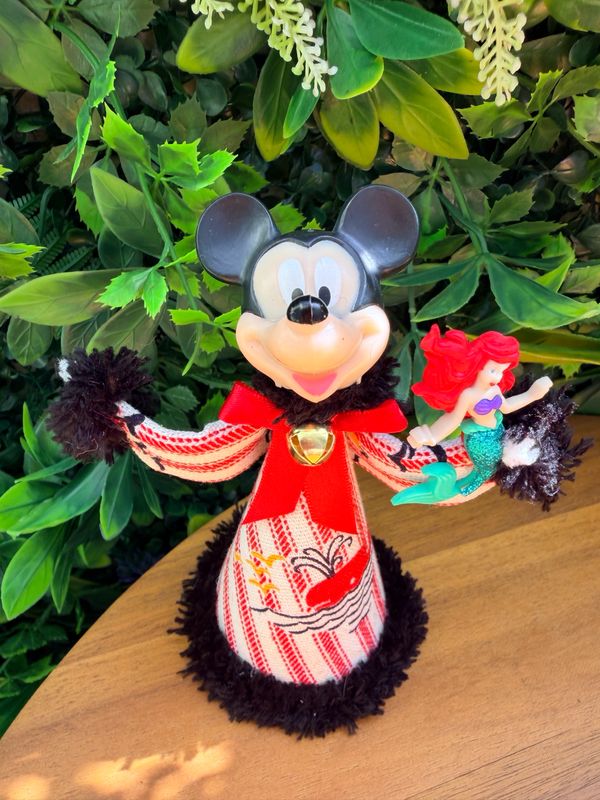 Mickey Mouse Art Doll featuring a Pez head
