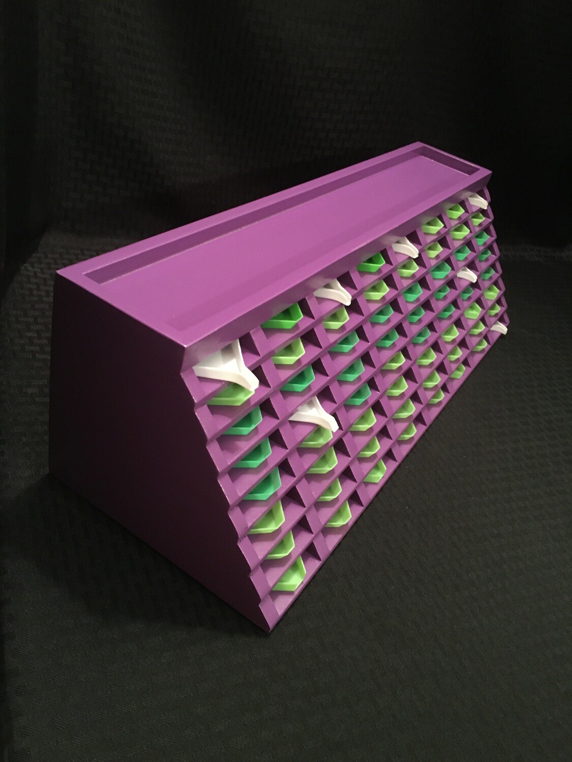 64 Slot Diamond Painting Small Tray Holder w/Open Top Tray