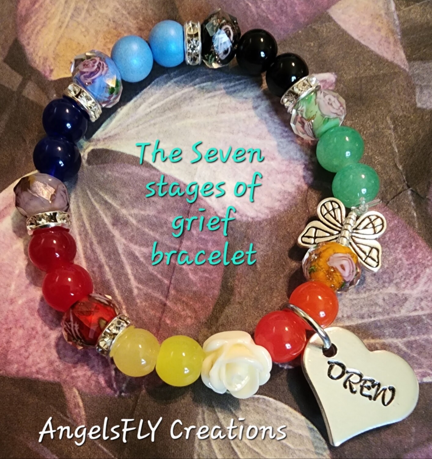 The seven stages of grief bracelets