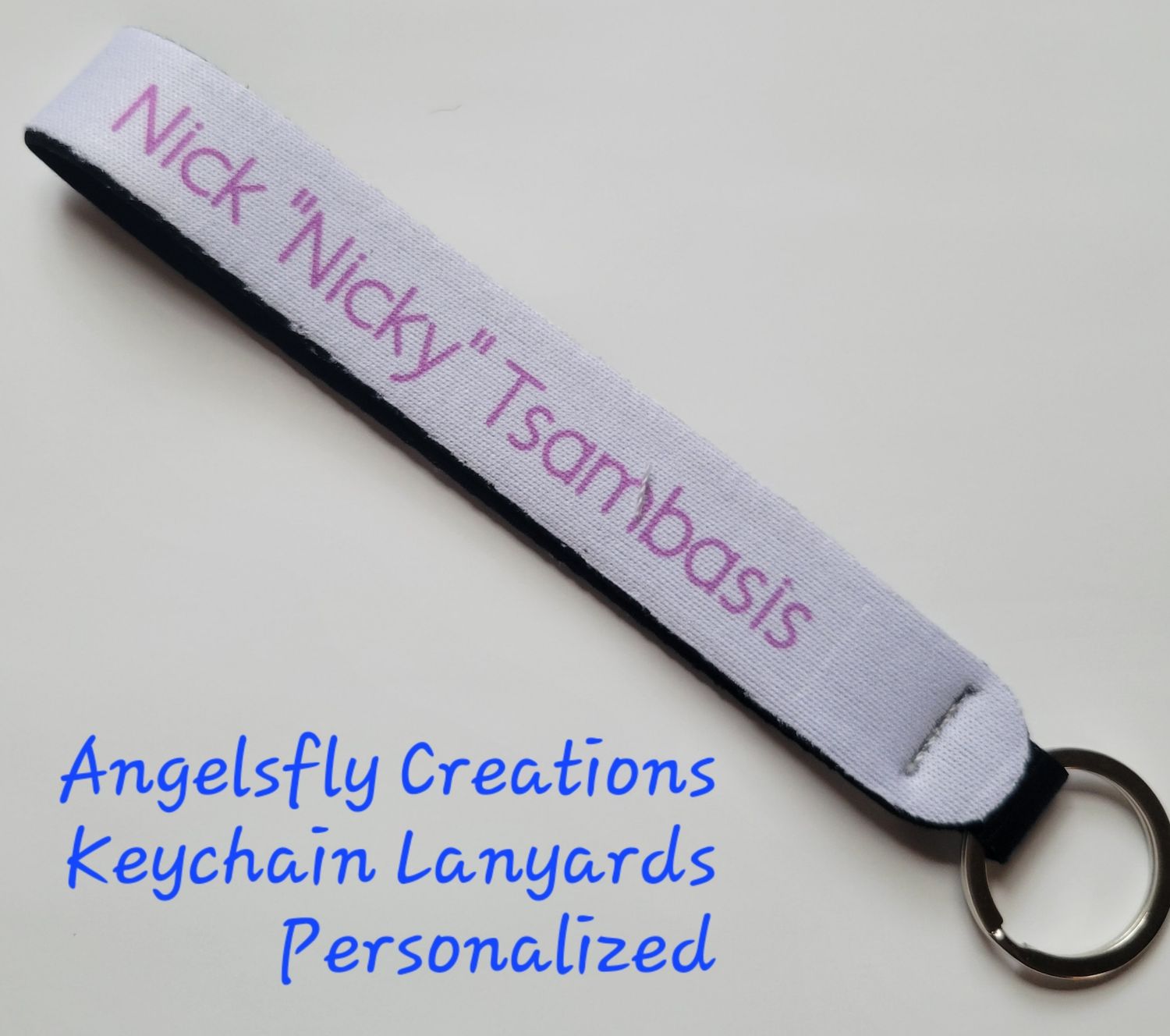 Angel &amp;/ Awareness Keychain lanyards