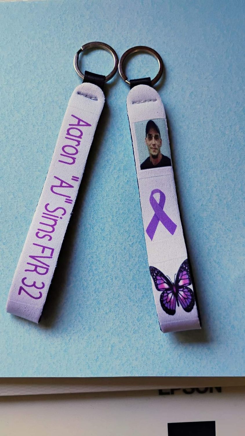 Angel &amp;/ Awareness Keychain lanyards