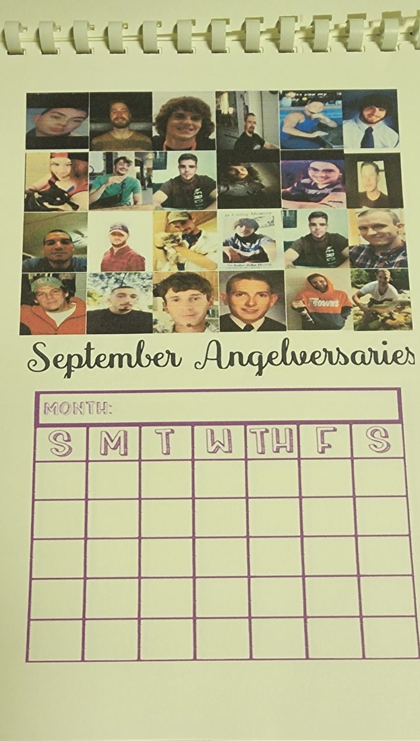 Personalized Yearly Angelversary Calendar