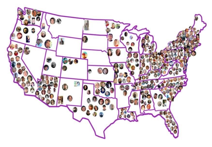 Collage or US Maps Magnet @8 x10 