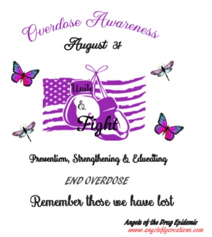 Overdose Awareness Tshirt Unite &amp; Fight