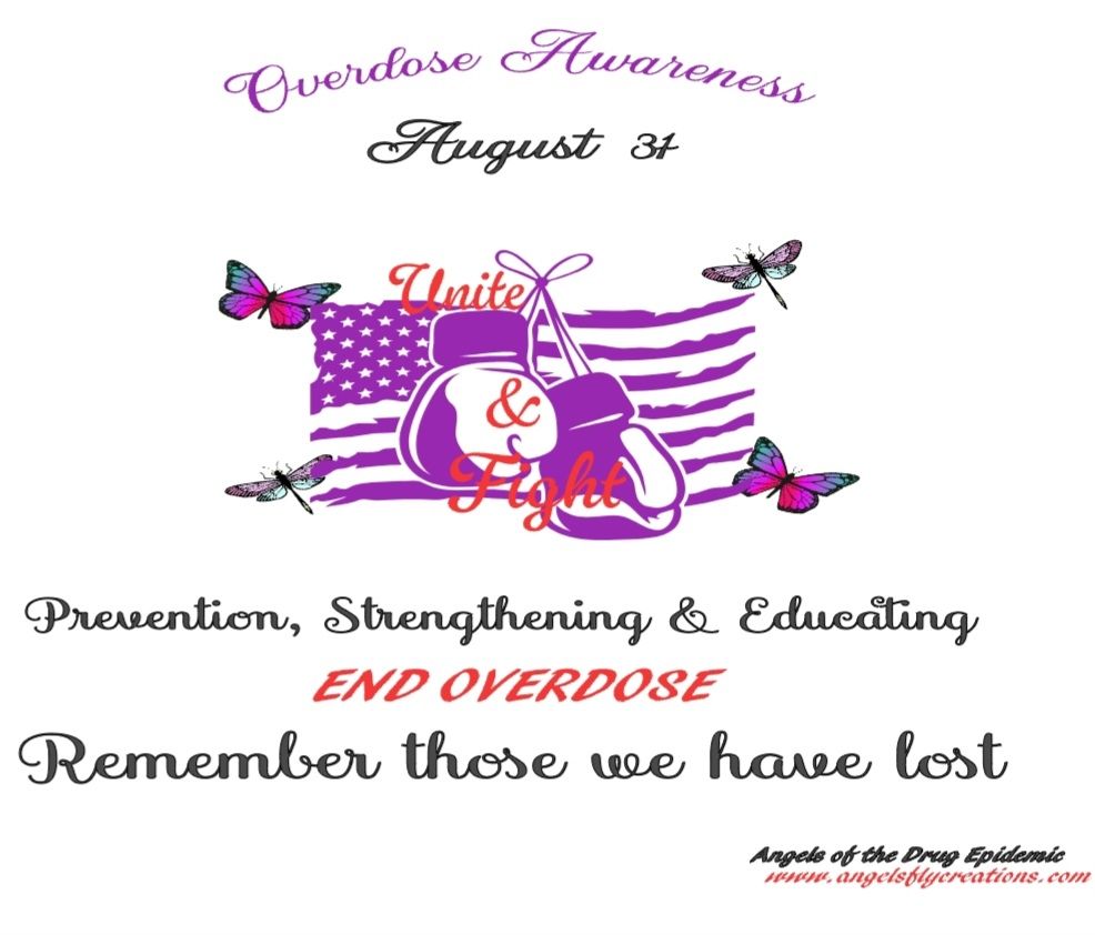 Overdose Awareness Tshirt Unite &amp; Fight