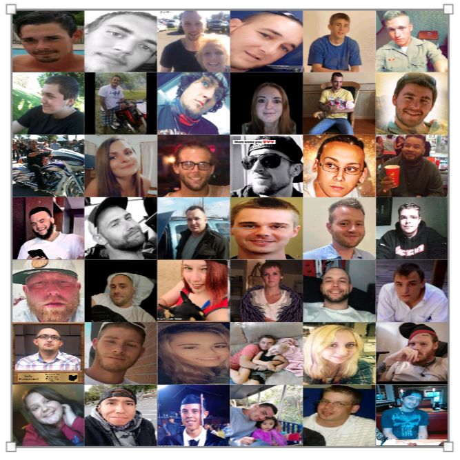 Angels of the Drug Epidemic Collages