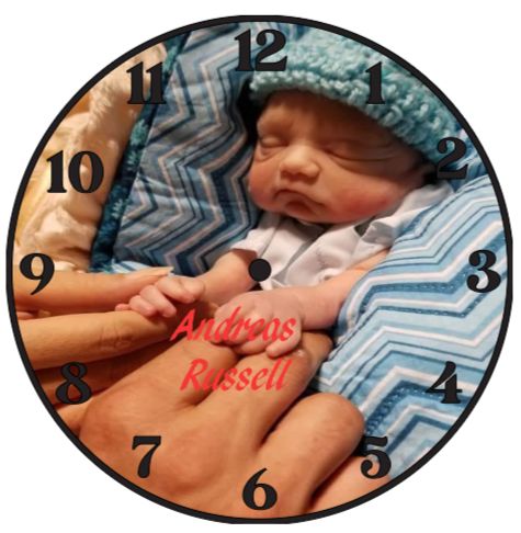 Angel Photo Wall Clock Angel Photo Wall Clock