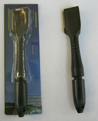 Sharpener for knives, scissors, tools
Portable; also diamond file