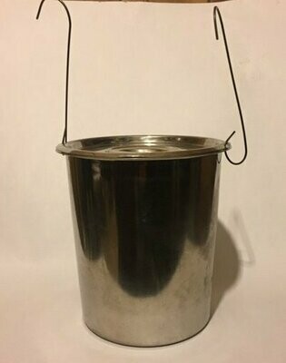 Cooking pot, stainless steel 3+ qt.