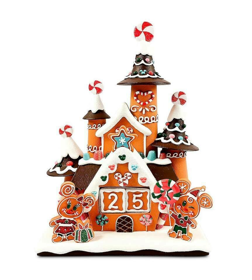 Mickey and Minnie Mouse Holiday Countdown Calendar Castle Home Down