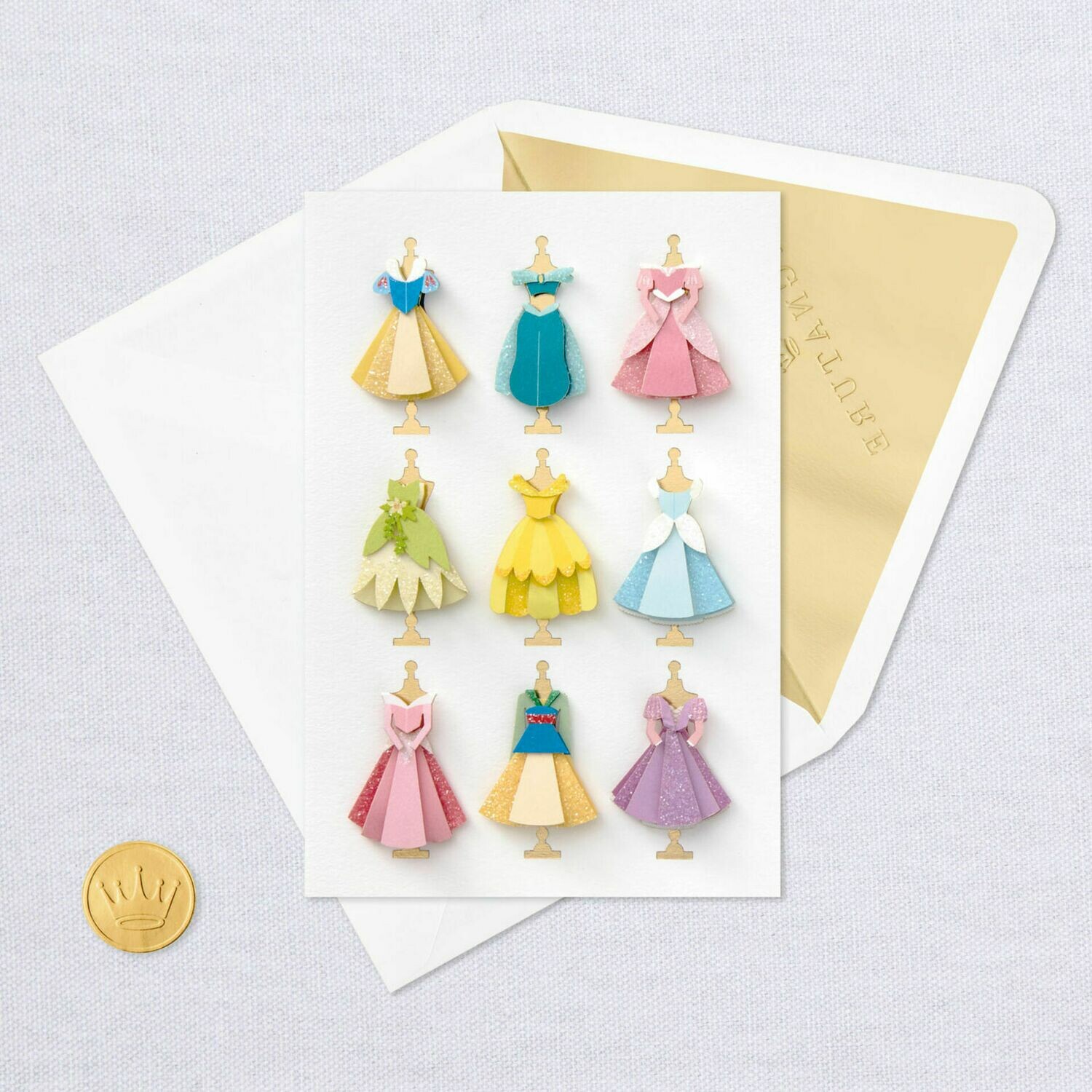 disney princess dresses blank card Disney Princess Dresses Blank Card