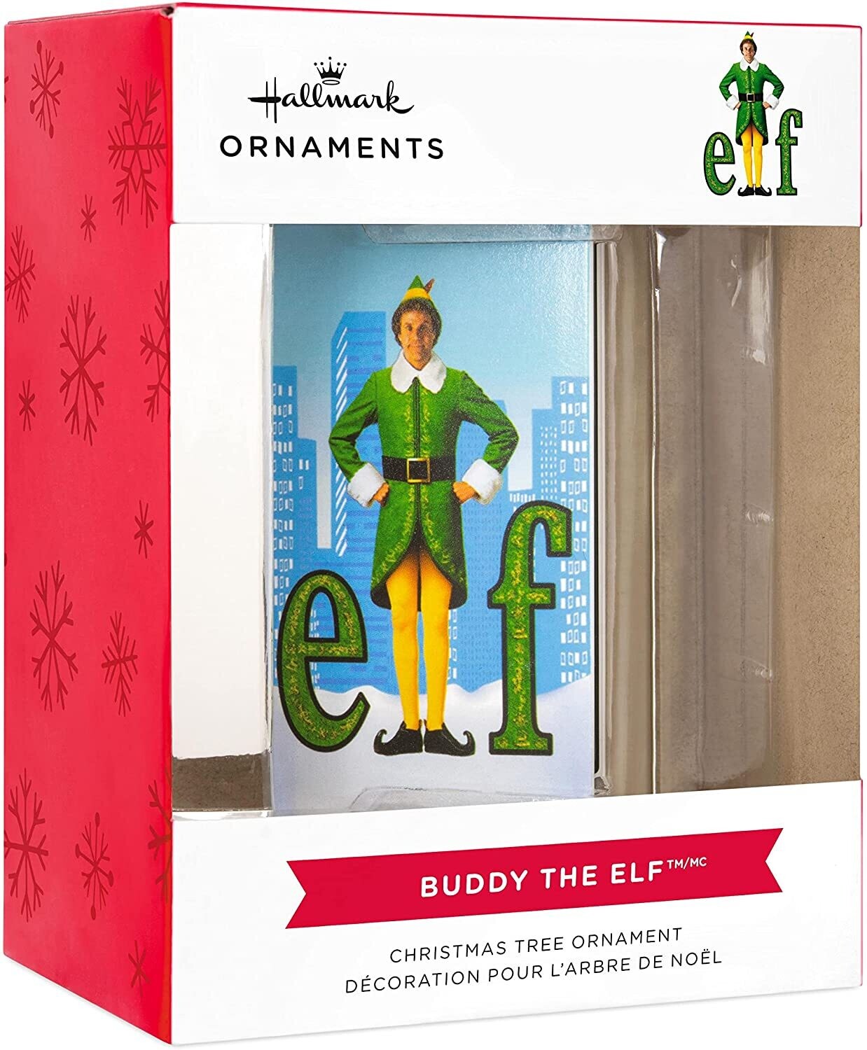 Hallmark Elf Movie Retro Video Cassette Case Christmas Ornament, Buddy