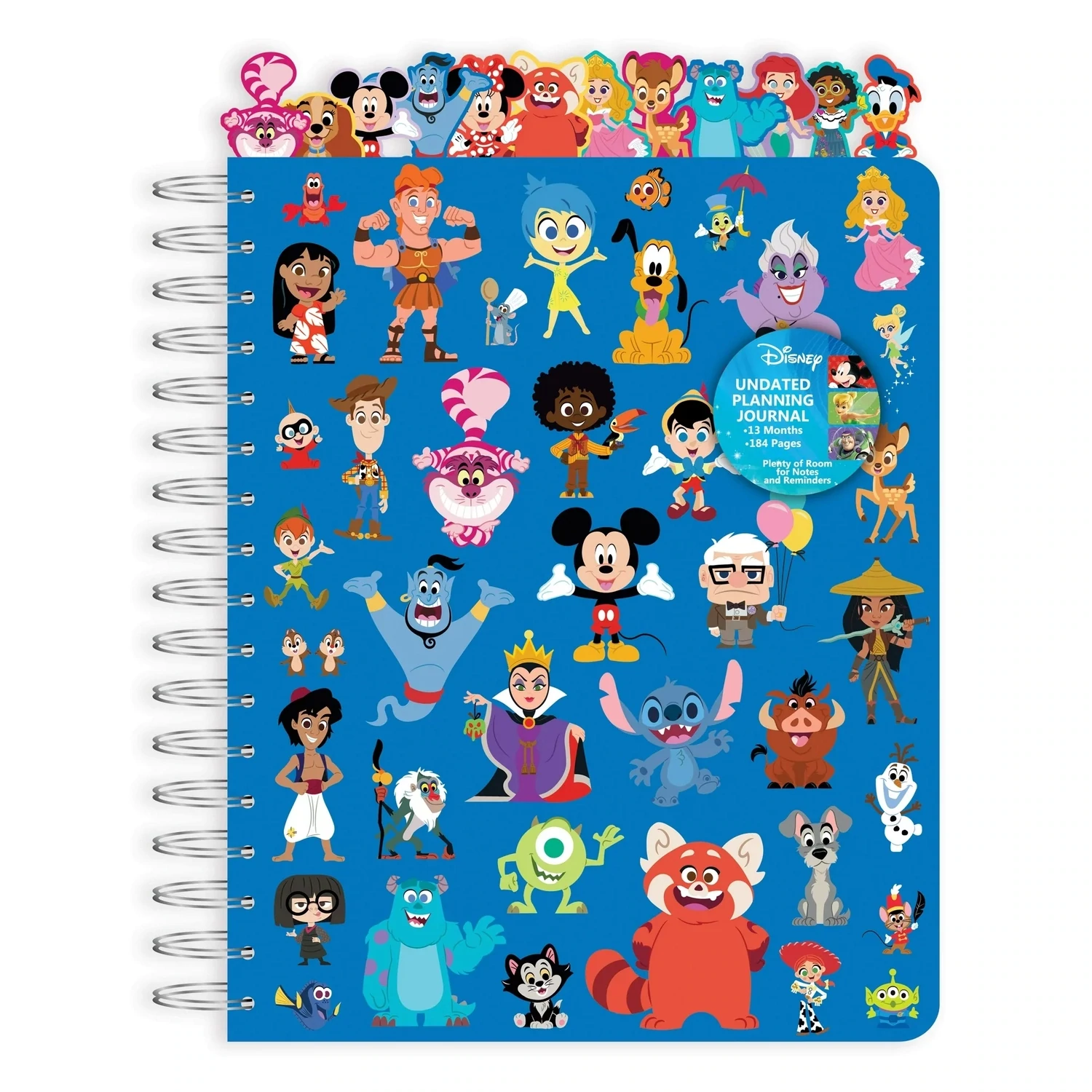 Disney 100 Years of Wonder Disney 13Month Undated Planner with Tabs