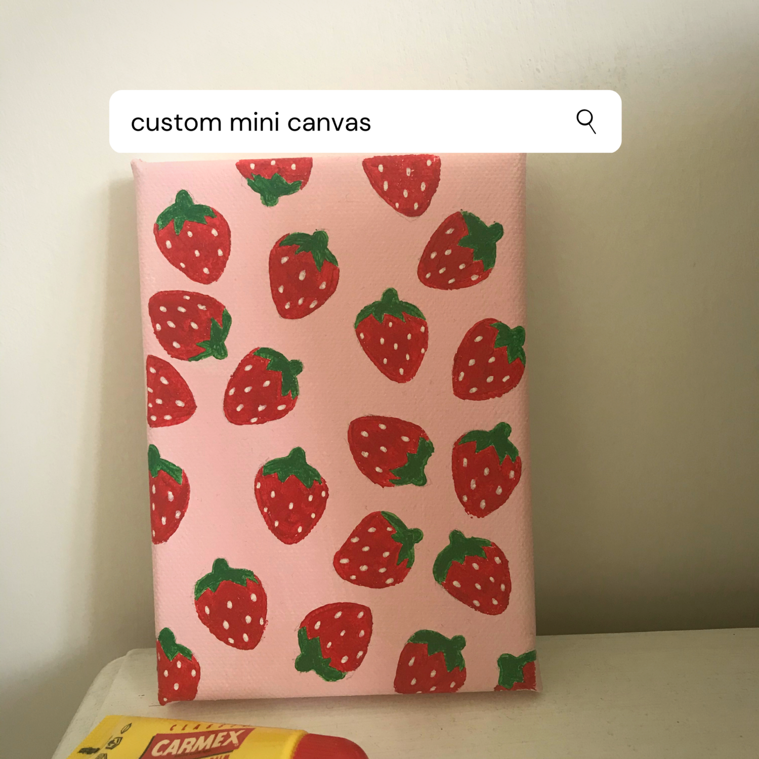 custom mini painted canvas