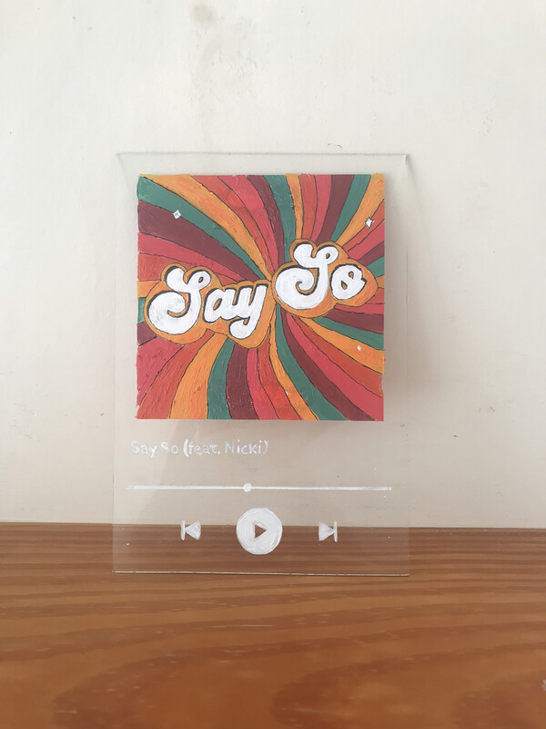 custom painted spotify art