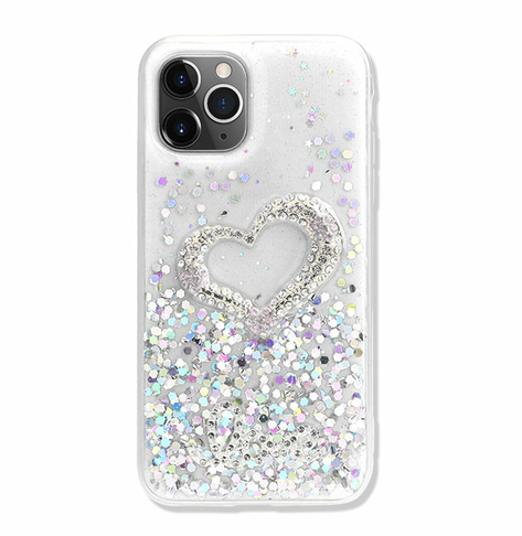 Love Heart Crystal Sparkles Phone Case